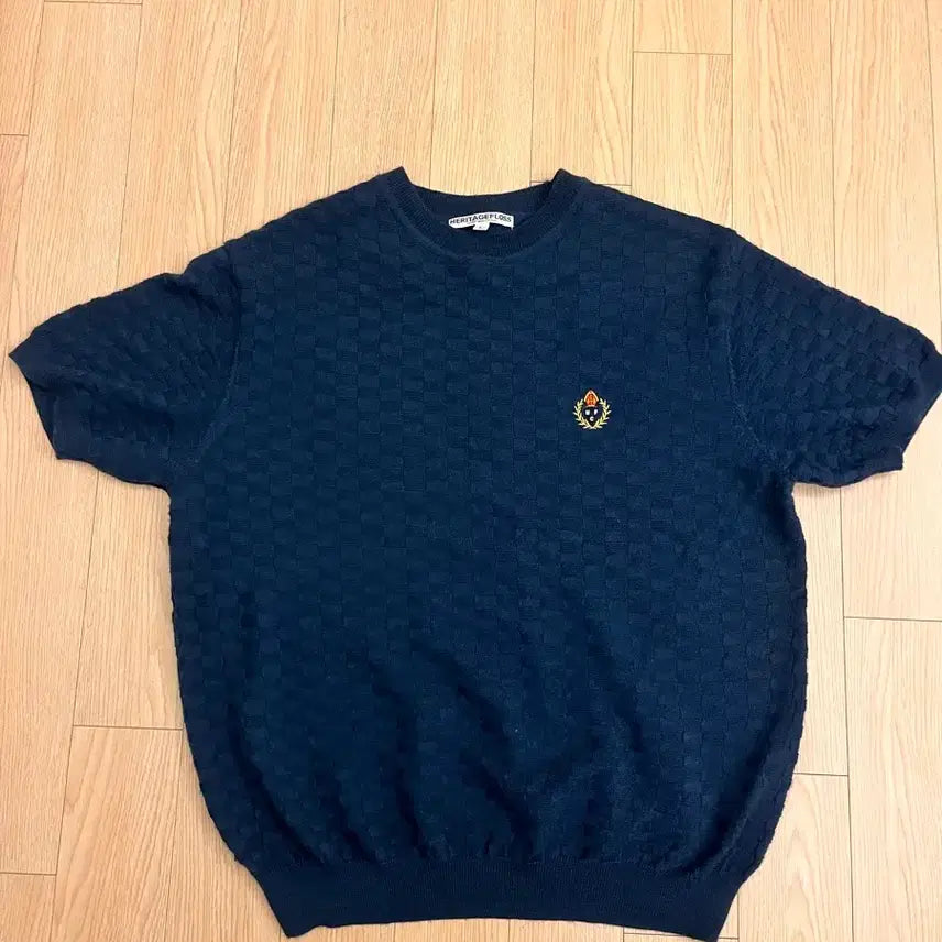 [BUNJANG] Hertige Floss L Size Short Sleeve Knit / 헤르티지 플로스 L사이즈 반팔 니트