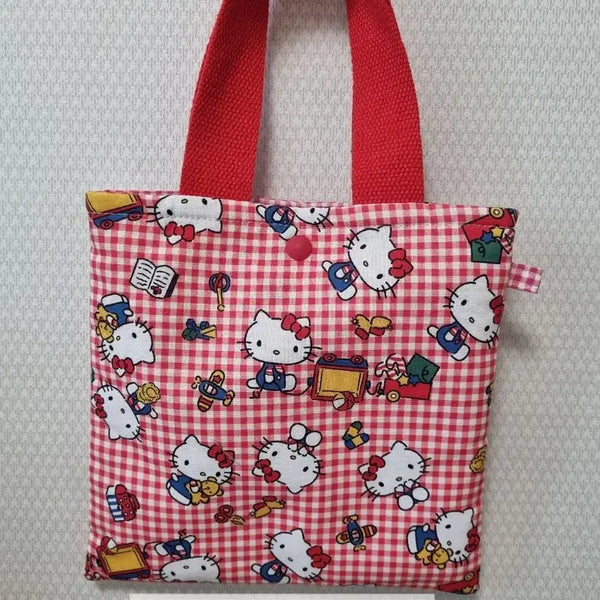 [BUNJANG] Handmade Sanrio Hello Kitty Mini Tote Bag / 핸드메이드 산리오 키티 미니 가방, 미니 토트백, 미니 에코백