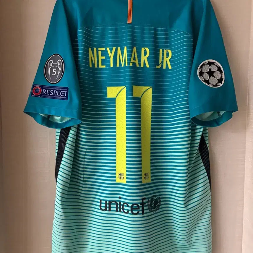 [BUNJANG] FC Barcelona 2016-2017 Neymar Third Kit / 16-17 바르셀로나 써드 네이마르 유니폼 정품