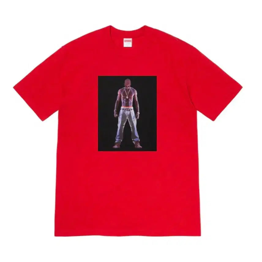 [BUNJANG] Supreme 20SS Tupac Hologram T-Shirt Red / (M)슈프림 20SS Tupac 홀로그램 티셔츠 레드