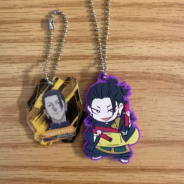 [BUNJANG] Jujutsu Kaisen Suguru Geto Rubber Keychain & Acrylic Keychain Set / 주술회전 스구루 게토 고무 키링 아크릴 키링 판매