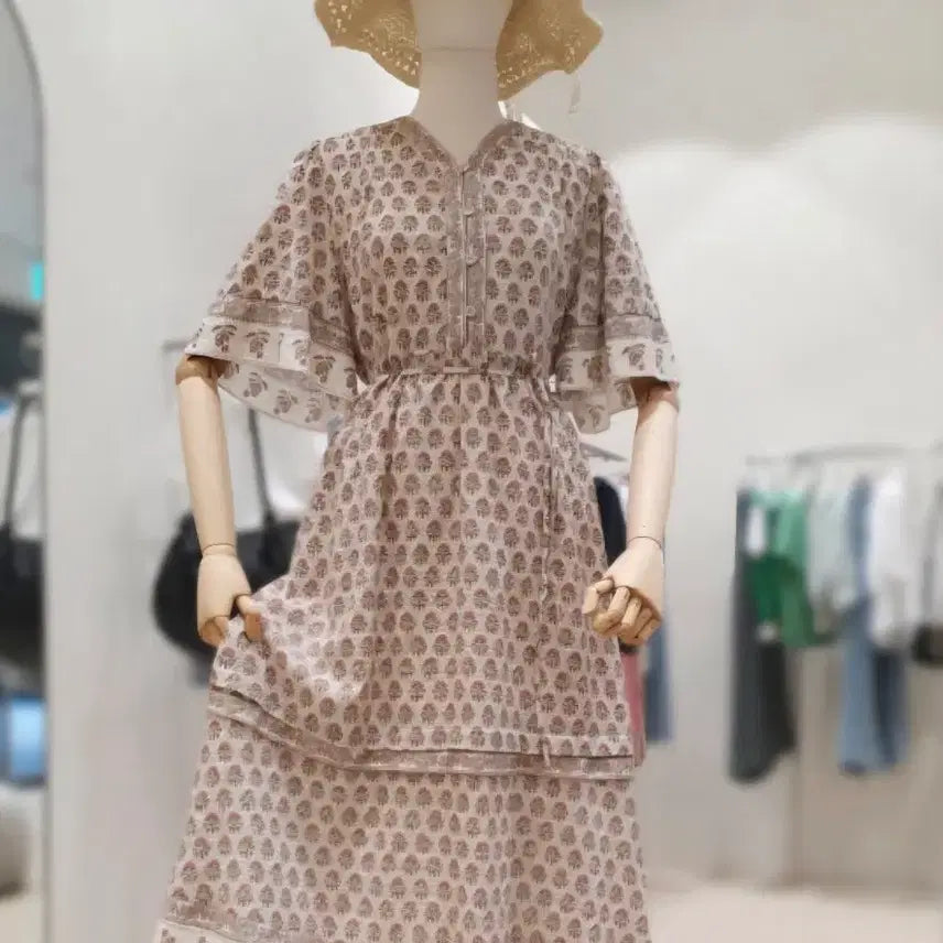 [BUNJANG] Thursday Island Border Print Frill Dress / 써스데이아일랜드 보더 프린트 프릴 원피스