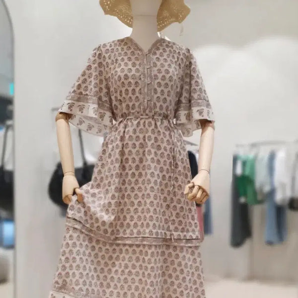 [BUNJANG] Thursday Island Border Print Frill Dress / 써스데이아일랜드 보더 프린트 프릴 원피스