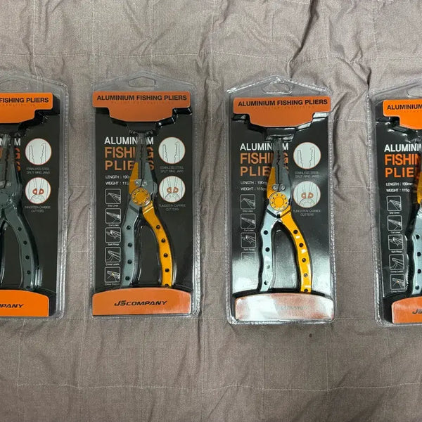 [BUNJANG] JS Company Aluminum Fishing Pliers (Set of 3) / JS컴퍼니 알루미늄 피싱플라이어 (미개봉 새상품 3개)