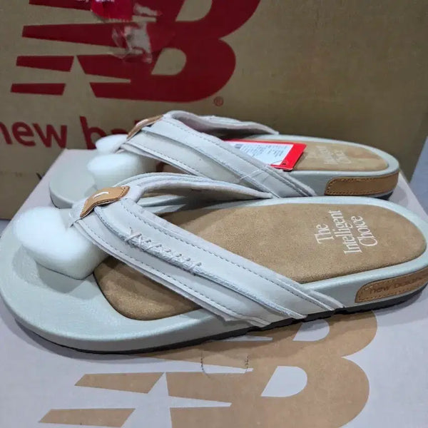 [BUNJANG] New Balance Leather Flip-Flops SD9902FBE / 뉴발란스 가죽 쪼리 SD9902FBE 270 새상품
