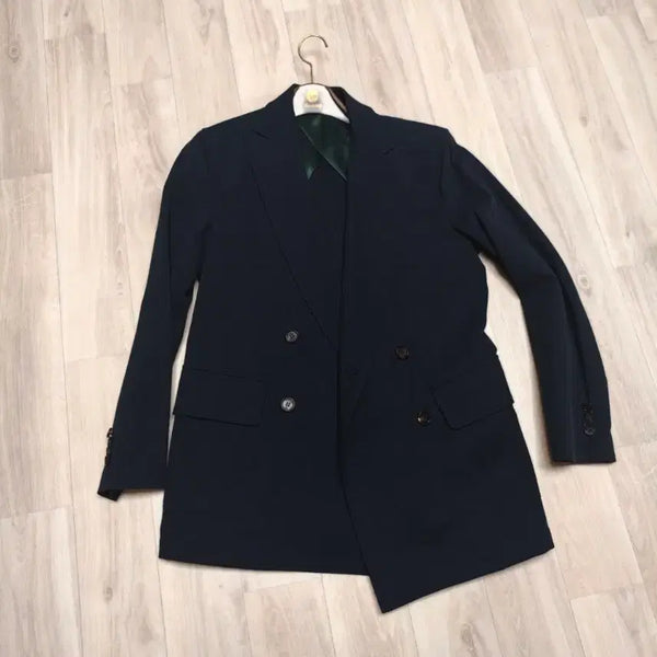 [BUNJANG] Bastong 176 Men's Double-Button Navy Jacket / 바스통 176 남성 더블 버튼 네이비 자켓