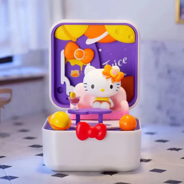 [BUNJANG] Pop Mart Sanrio Hello Kitty Foodtown Space Juice Bar + My Melody Plush / 팝마트 산리오 헬로키티 푸드타운 스페이스 주스바 + 마이멜로디 인형