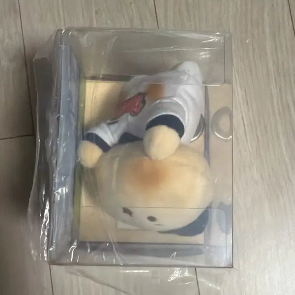 [BUNJANG] Doosan Bears Mang-Gom "Hustle Doo" Mascot Plush Keychain (Sealed) / 두산베어스 두산 망곰 망그러진 곰 허슬두 미개봉 인형 키링 양도 판매