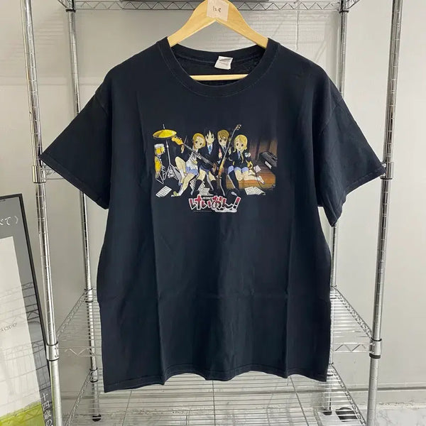 [BUNJANG] K-On! Bootleg Animation T-Shirt / 케이온 부틀렉 애니메이션 티셔츠 애니티