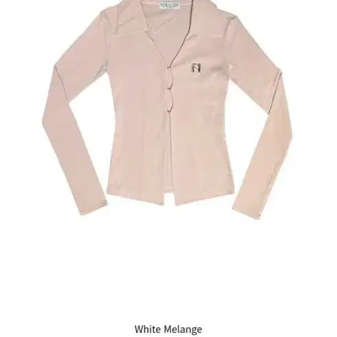 [BUNJANG] Newearlin Shirttop Peach / 뉴얼린 셔츠탑 피치 7.8->2.2