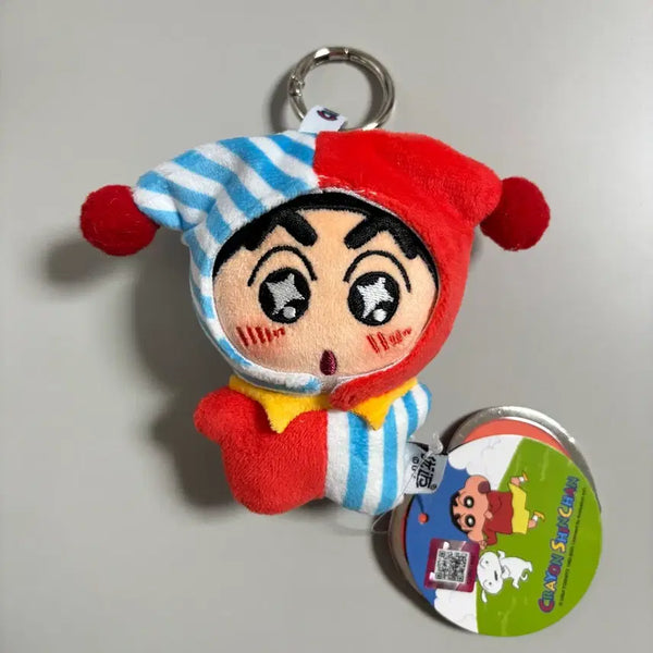 [BUNJANG] Crayon Shin-chan Circus Pierrot Plush Keychain / 짱구는못말려 서커스 삐에로 짱구 인형 키링