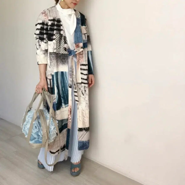 [BUNJANG] MM6 Maison Margiela Patchwork Kimono Jacket / MM6 메종마르지엘라 패치워크 기모노 자켓 (매장정품)