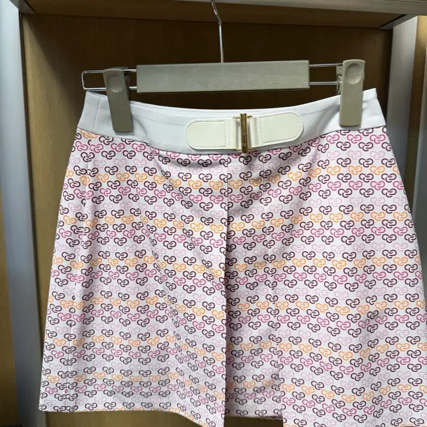 [BUNJANG] Mckayson 24 Size Pink Heart Pattern Skirt / (새상품)맥케이슨 24사이즈 핑크 하트 패턴 스커트