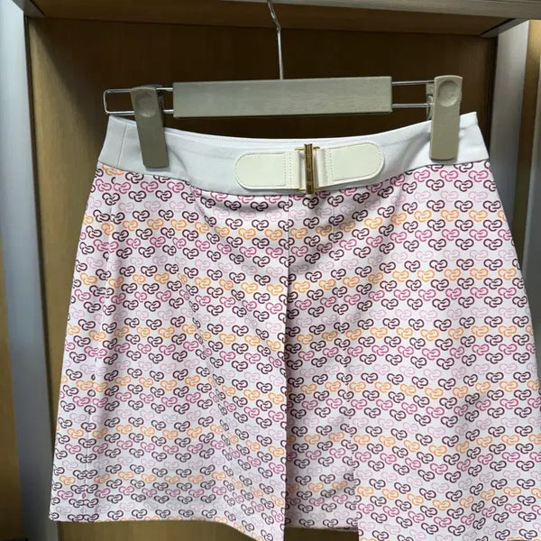[BUNJANG] Mckayson 24 Size Pink Heart Pattern Skirt / (새상품)맥케이슨 24사이즈 핑크 하트 패턴 스커트