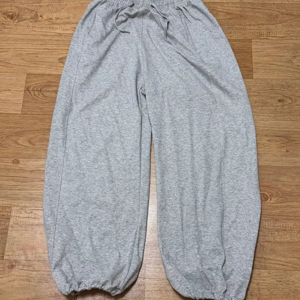 [BUNJANG] Black Up Air Sweat Wide Two-Way Banding Pants Grey L / 블랙업 에어스웨트 와이드 투웨이 밴딩팬츠 그레이 L