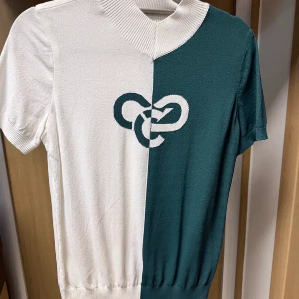 [BUNJANG] McKay Son Half Sleeve Knit 85 Green/White / (미착용/새제품)맥케이슨 반팔 니트 85 그린/화이트