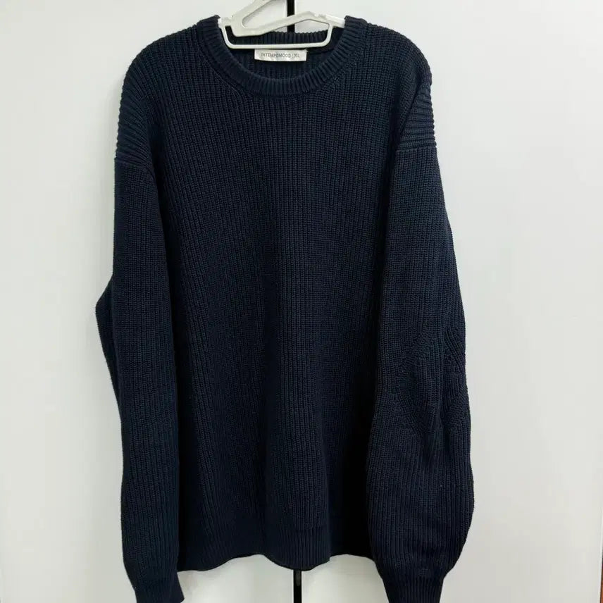 [BUNJANG] In Tempo Mood Oversized Navy Knit XL / 인템포무드 오버핏 네이비 니트 XL