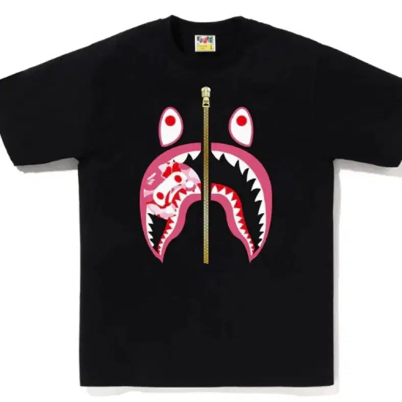 [BUNJANG] BAPE ABC Camo Milo Shark Tee T-Shirt / 베이프 정품 에이비씨 카모 마일로 샤크 티