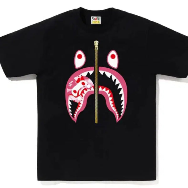 [BUNJANG] BAPE ABC Camo Milo Shark Tee T-Shirt / 베이프 정품 에이비씨 카모 마일로 샤크 티