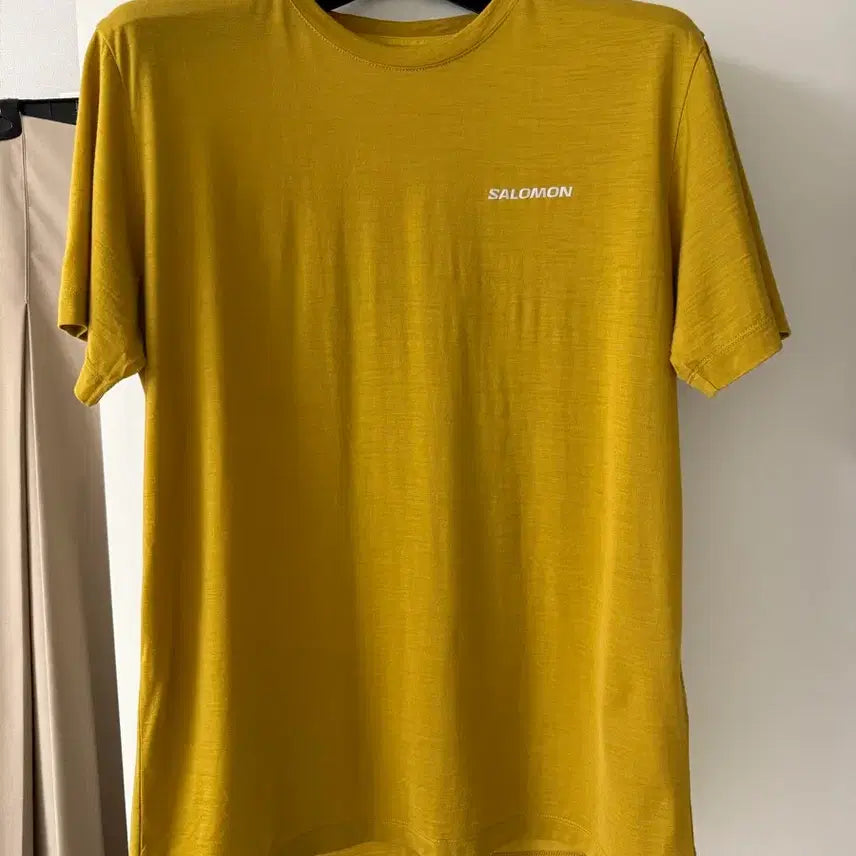 [BUNJANG] Salomon Short Sleeve T-Shirt Mustard M / 살로몬 반팔 티셔츠 M