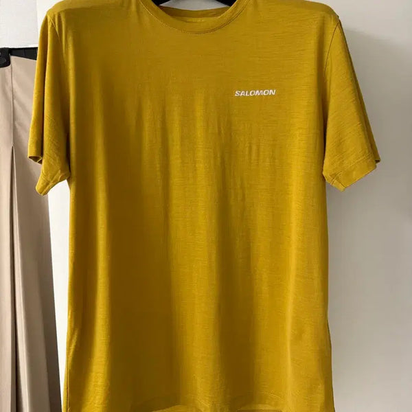 [BUNJANG] Salomon Short Sleeve T-Shirt Mustard M / 살로몬 반팔 티셔츠 M
