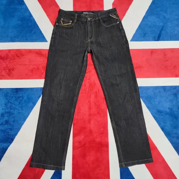 [BUNJANG] Fubu Men's Black Stretch Denim Jeans Pants / [32] 후부 남성 흑청 스판 청바지 데님 팬츠
