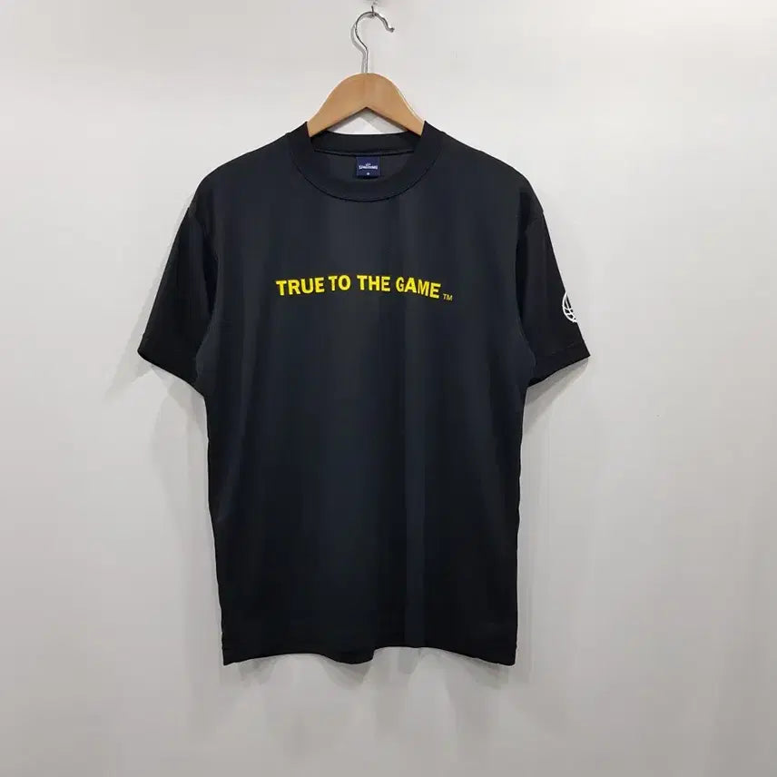 [BUNJANG] Spalding Black Graphic Performance Short Sleeve T-Shirt Men's L / 스팔딩 검정 그래픽 농구 기능성 반팔 티셔츠 남L R136