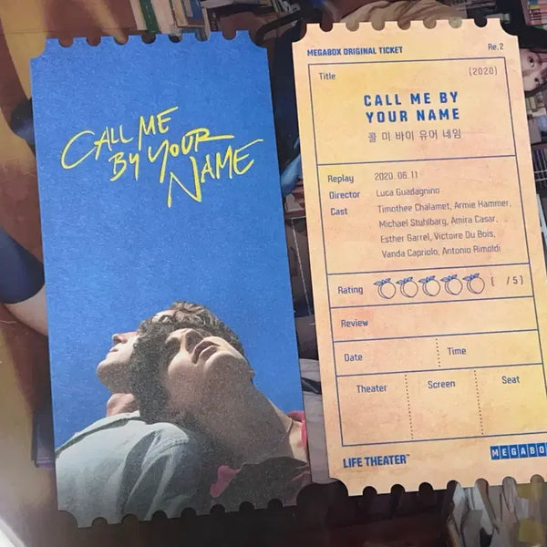 [BUNJANG] Call Me By Your Name Movie Special Ticket (OT) - Megabox / 영화 콜바넴 콜미바이유어네임 오티 메가박스