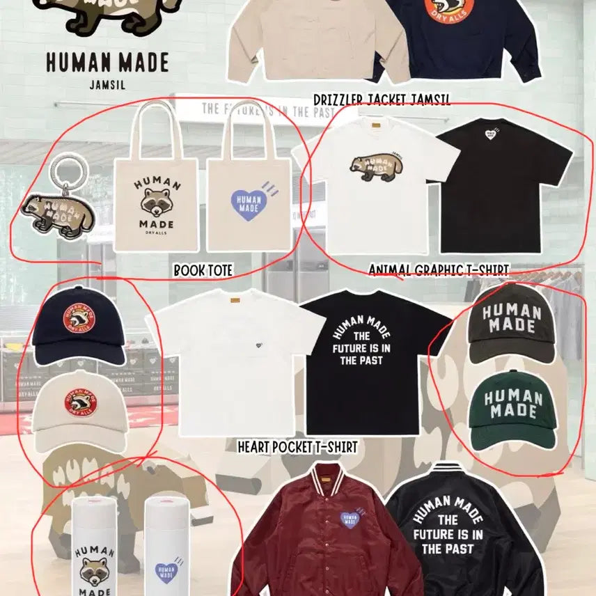 [BUNJANG] Human Made Jamsil Raccoon Short Sleeve T-Shirt / 휴먼메이드 잠실