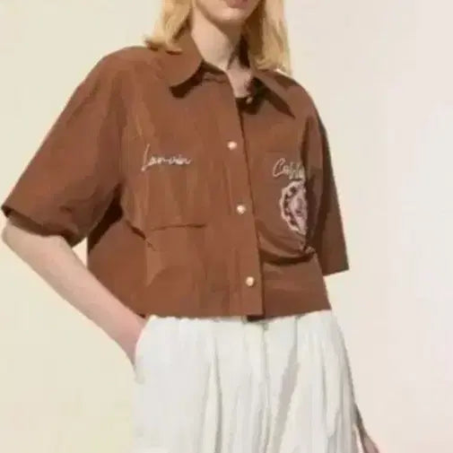 [BUNJANG] Lanvin Linen Jumper Jacket Shirt - Ivory / 새거) 랑방 린넨 점퍼 재킷 셔츠 / 아이보리