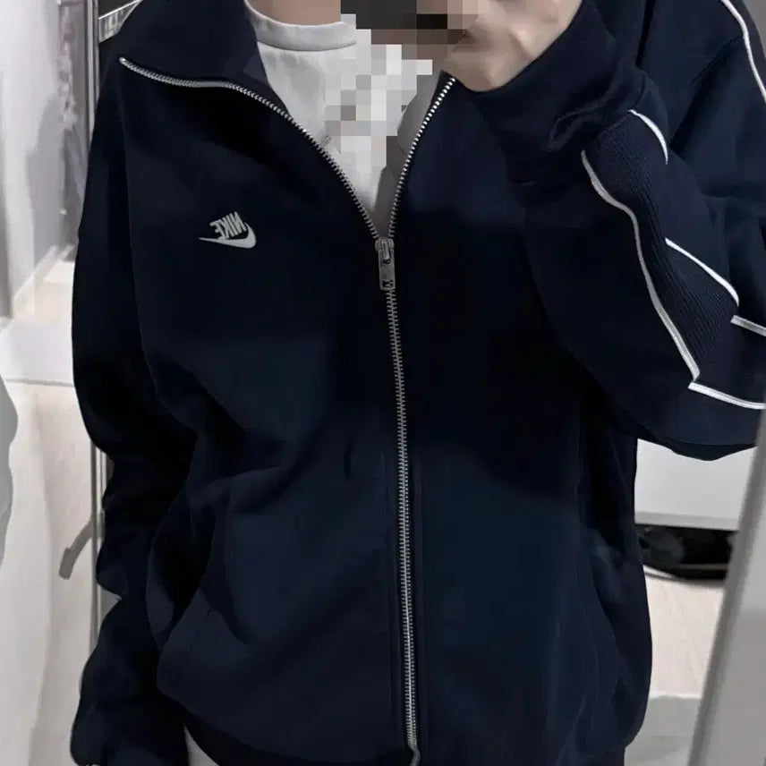 [BUNJANG] Nike Zip-Up Jersey Navy M / 나이키 집업 져지 네이비 M