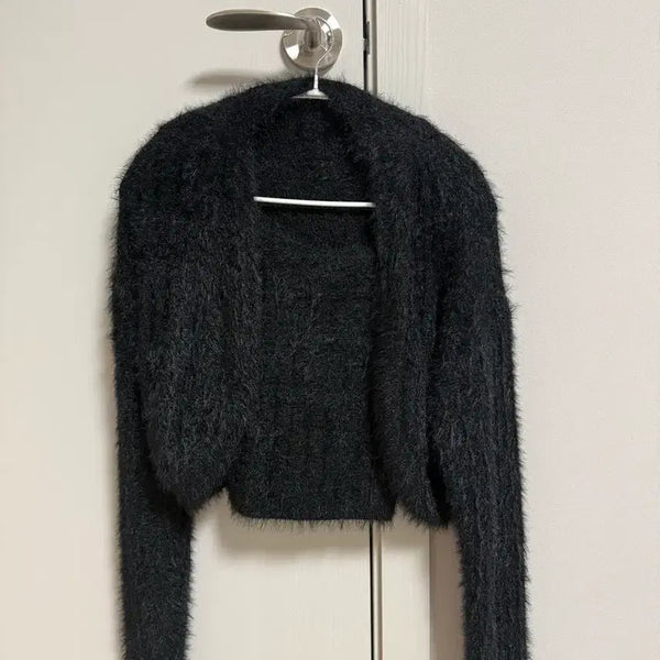 [BUNJANG] Angora Knit Cardigan Set / 앙고라 나시 가디건 세트