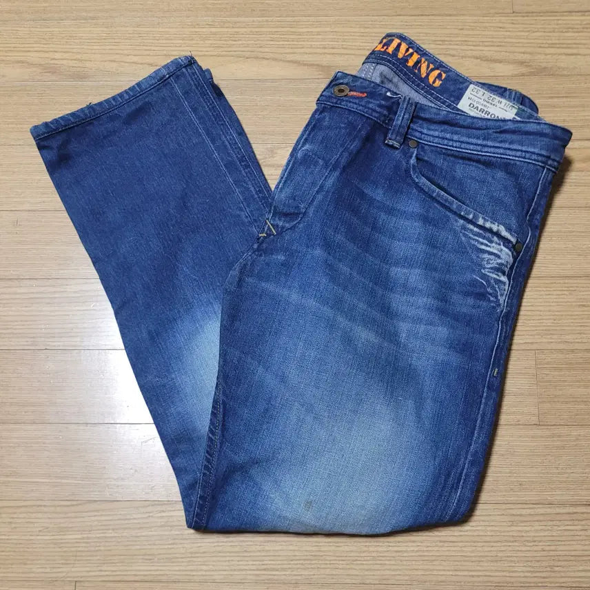 [BUNJANG] Diesel Men's Navy Washed Denim Pants W32 / 디젤 남성 네이비 워싱 데님팬츠  32