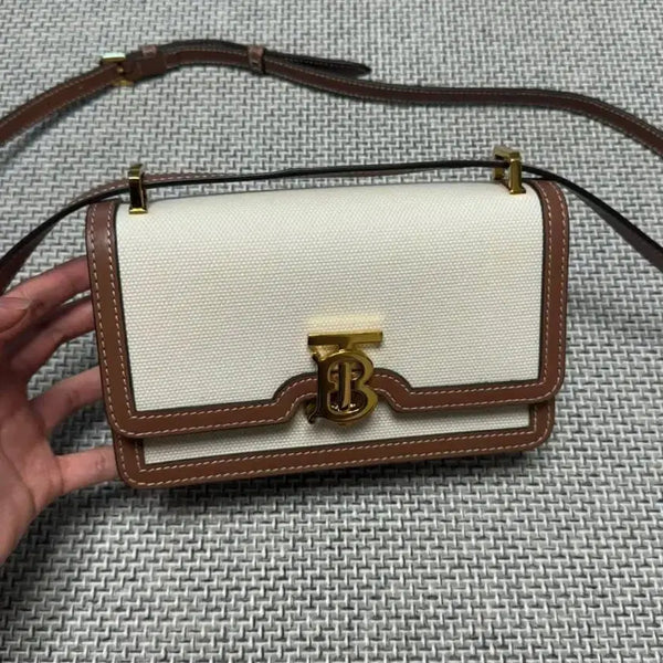 [BUNJANG] Burberry TB Canvas Crossbody Shoulder Bag / 버버리 TB 캔버스 크로스백 숄더백 가방