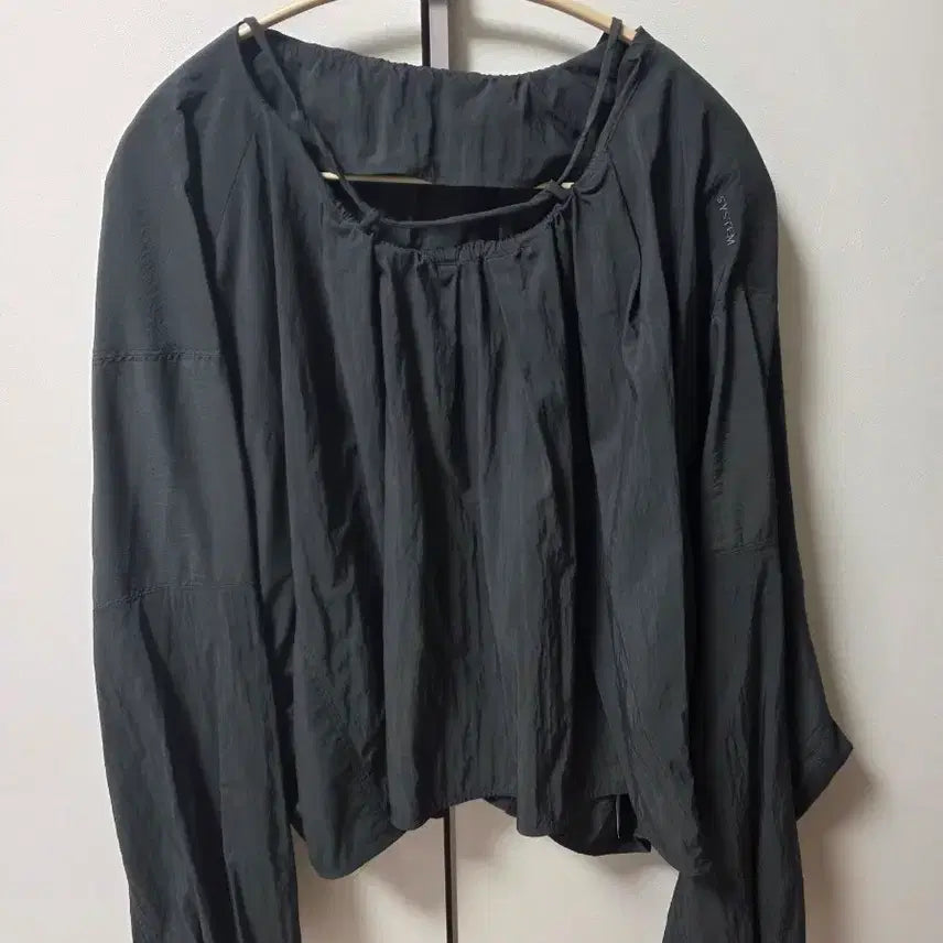 [BUNJANG] SYSTEM Women's Black Blouse / 시스템 여성 블라우스 블랙