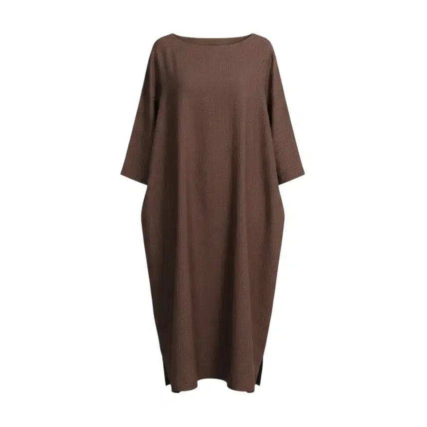 [BUNJANG] Women's Brown Daily Comfort Dress / 여성F/ 브라운 데일리 편안 원피스 A-5