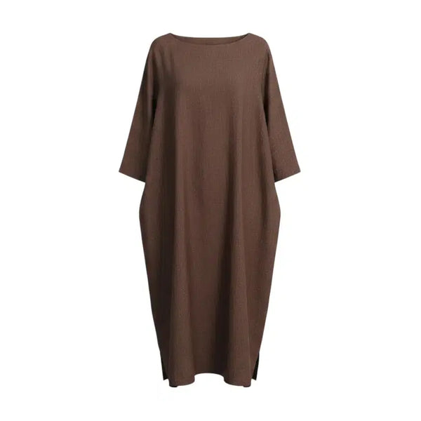 [BUNJANG] Women's Brown Daily Comfort Dress / 여성F/ 브라운 데일리 편안 원피스 A-5