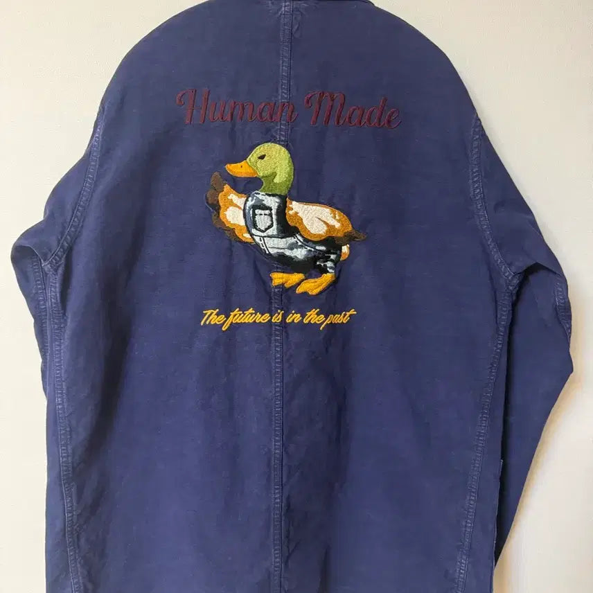 [BUNJANG] Human Made Duck Embroidery Chore Jacket Navy / [휴먼메이드] 오리 자수 자켓 (네이비 / L사이즈)