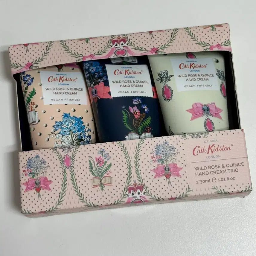 [BUNJANG] Cath Kidston Hand Cream Trio Set Wild Rose & Queen's / 캐스키드슨 핸드크림 트리오 세트 와일드로즈&퀸스