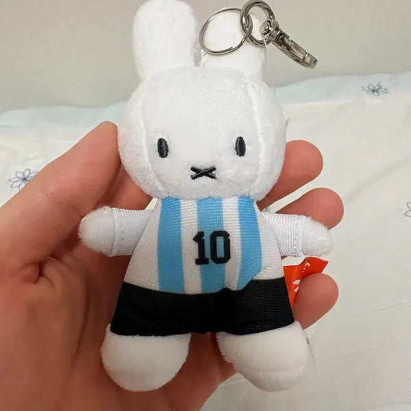 [BUNJANG] Miffy Sport Uniform Keychain (Argentina #10) / 미피 키링 스포츠 유니폼 10번 아르헨티나