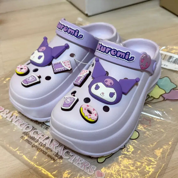 [BUNJANG] Sanrio Kuromi Mules - Crocs Style Slides / 신상 산리오 쿠로미 뮬 슬리퍼 크록스st 슬리퍼 새상품