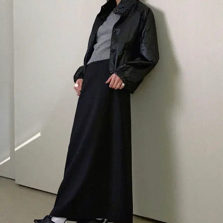 [BUNJANG] Augst H-Line Long Skirt / 어그스트 H라인 롱스커트 새상품