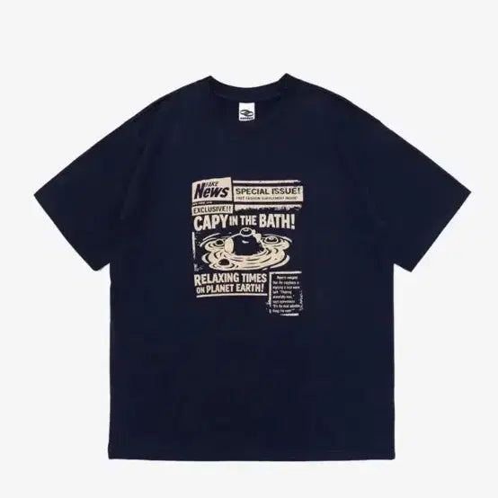 [BUNJANG] Oundrall Navy T-Shirt / [새상품] 오언더알 네이비 반팔티셔츠