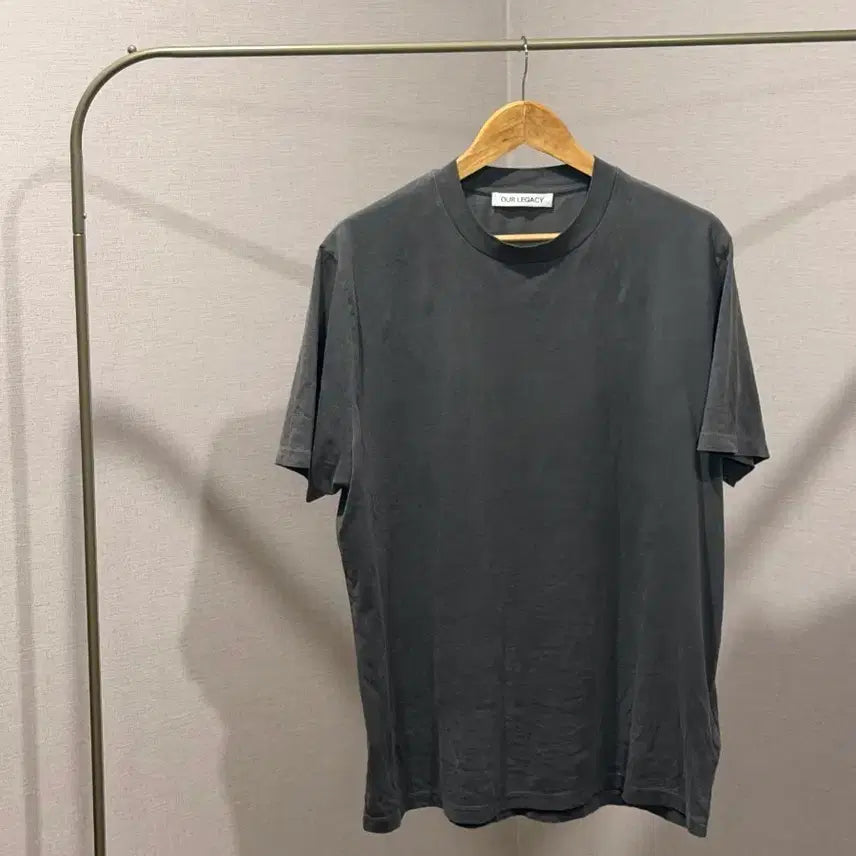 [BUNJANG] Our Legacy Short Sleeve T-Shirt Charcoal Size 52 / 아워레가시 반팔 티셔츠 차콜 52사이즈