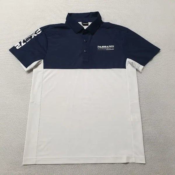 [BUNJANG] FASADI Polo Short-Sleeve T-Shirt Navy/White / 파사디 폴로 반팔 티셔츠 네이비/화이트 95