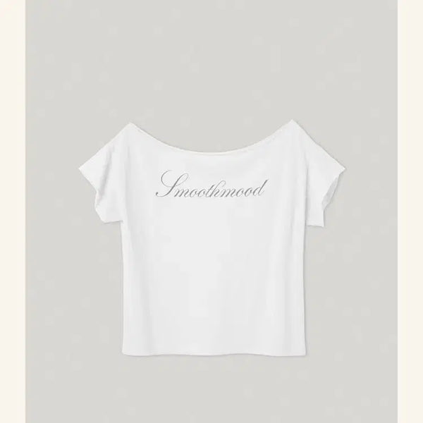 [BUNJANG] Smooth Mood Lisz Off-Shoulder T-Shirt / [새상품] 스무드무드 lisz 오프숄더 티셔츠
