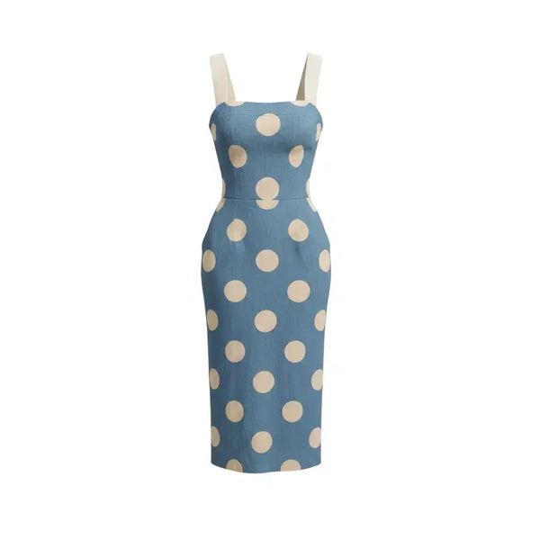[BUNJANG] Dresswell Polka Dot String Dress / 여성S/ 국내제작 드레스웰 도트 패턴 끈 원피스 A-18