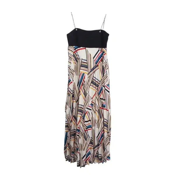 [BUNJANG] Frost J Geometric Pattern Cami Long Dress / 여성F/ 프로스트J 기하학패턴 끈나시 롱원피스 A-18