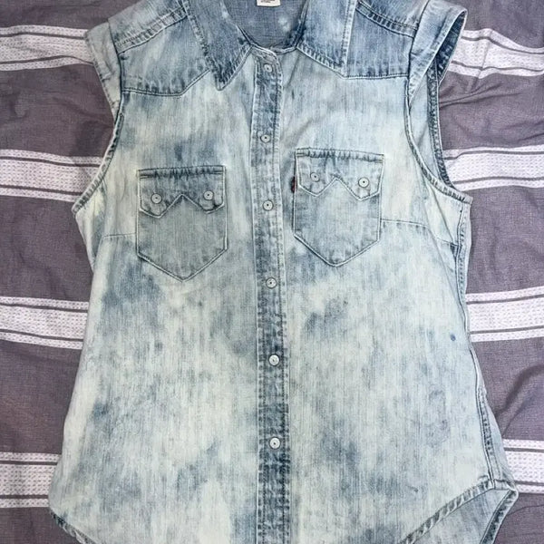 [BUNJANG] Vintage Levi's Denim Vest Sleeveless / 빈티지 리바이스 베스트 청 조끼 슬리브리스