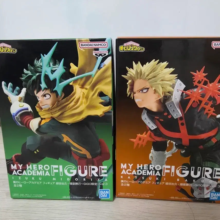 [BUNJANG] GIGO Limited My Hero Academia Katsuki Bakugo & Izuku Midoriya Bundle Figure Set / 나히아 gigo한정 바쿠고 미도리야 피규어 일괄